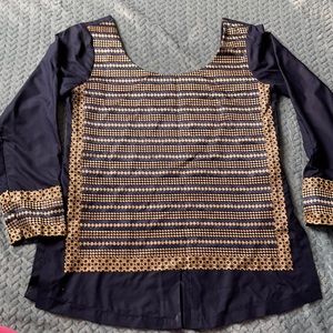 Hand embroidered top / Afghani handmade Yakhan custom made